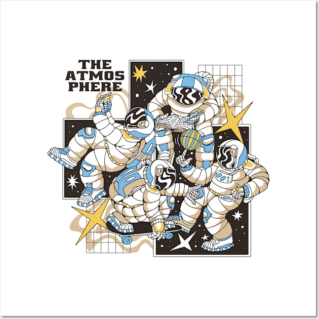 Astronauts' Star Dance Wall Art by Life2LiveDesign